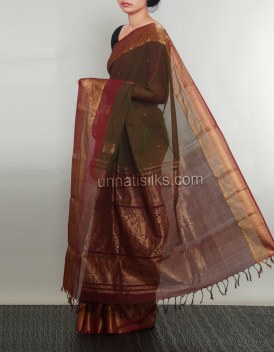 Online shopping for traditional pure handloom dharmavaram cotton sarees by unnatisilks