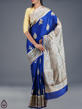 Online shopping for pure tussar silk sarees by unnatisilks