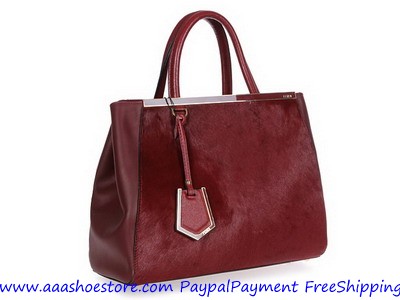 Hot sale Fendi 2Jours Tote Bag Brown Free shipping Paypal payment www.aaashoestore.com