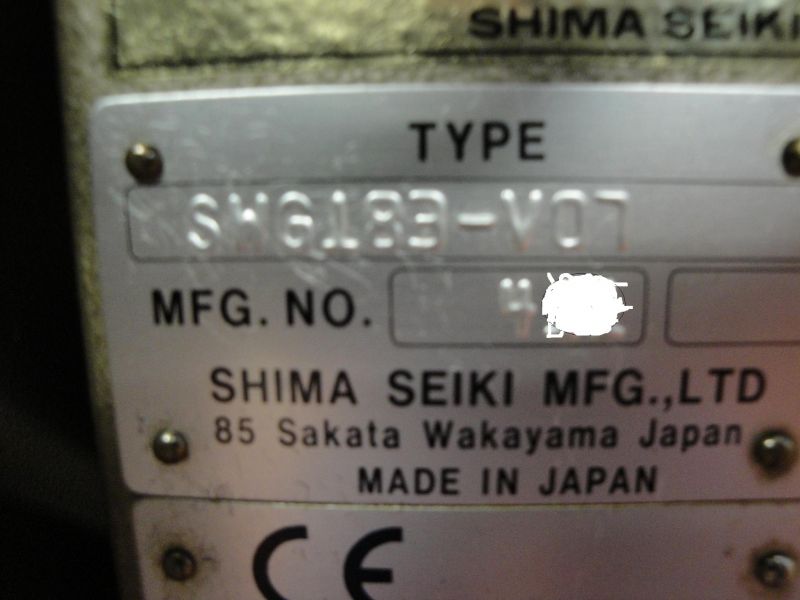 Used shima seiki newswg-v 7gg