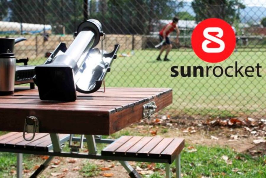 SunRocket Portable Solar Water Heater and Flask