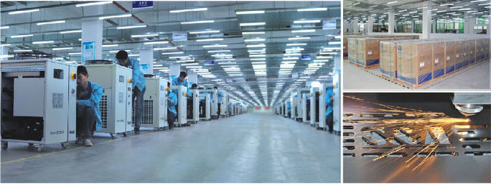 S&A chiller CW-6200 with single pump & dual temperature for fiber laser cooling