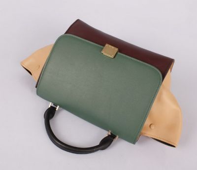 Wholesale Celine Trapeze in Multicolor Pony Royal Green Khaki Free shipping Paypal Payment www.leles