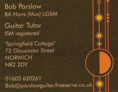 GUITAR LESSONS from qualified  GUITAR TEACHER in NORWICH, Norfolk.