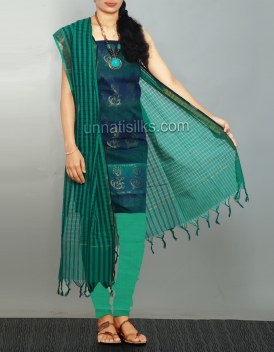 Online shopping for pure handloom kanchi cotton salwar kameez by unnatisilks
