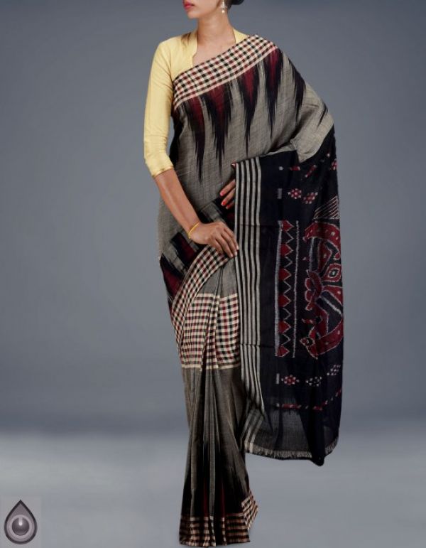 Online shopping for awesome pure handloom sambalpuri cotton sarees by unnatisilks