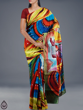 Online shopping for durgashtami festival special madhubani sarees by unnatisilks