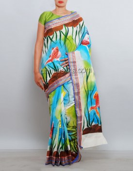 Online shopping for Ramzon festival cotton saris collection by unnatisilks