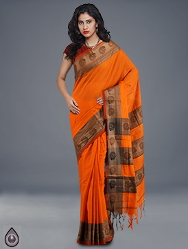 Online shopping for pure narayanpet cotton plain sarees by unnatisilks