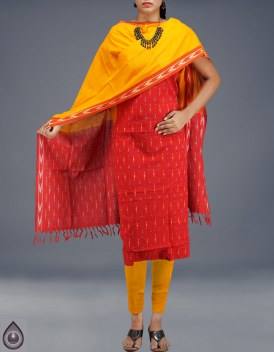 Online shopping for latest unstitched pochampally cotton salwar kameez by unnatisilks