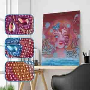 Beauty-5D picture size diamond painting