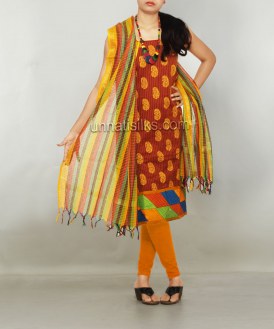 Online shopping for unstitched mangalagiri cotton salwar kameez by unnatisilks