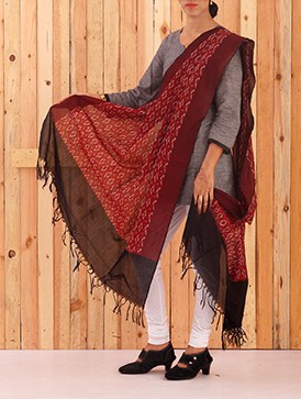 Online shopping for pochampally cotton chunni by unnatisilks