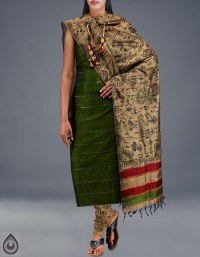 Online shopping for pure madhubani cotton silk salwar kameez by unnatisilks