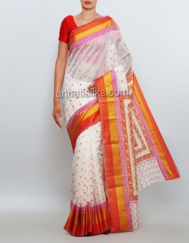 Online shopping for casual cream color saris by unnatisilks