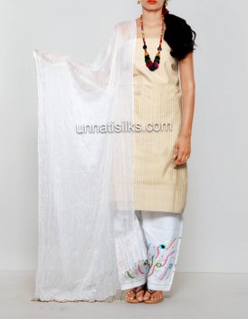 Online shopping for white mangalagiri cotton salwar kameez by unnatisilks