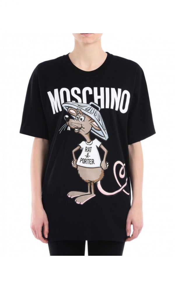 Moschino Rat A Porter Short Short Sleeve T-Shirts Women