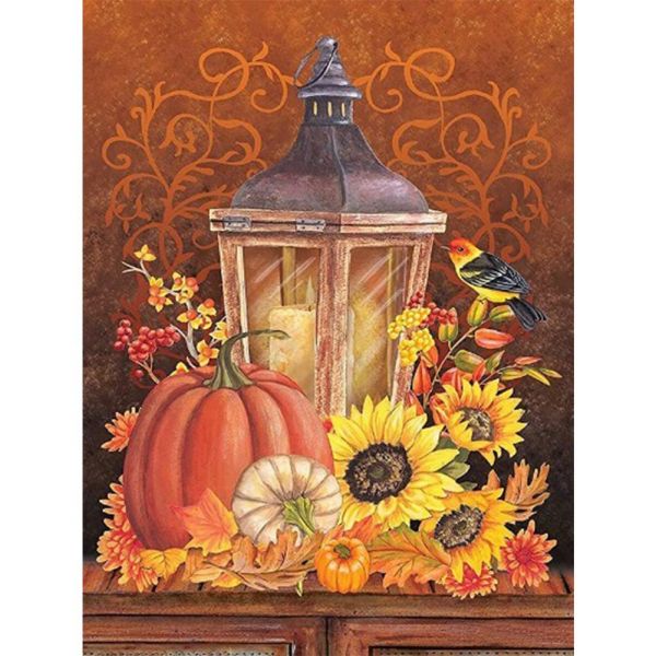 Pumpkin Lantern Cross stitch 11CT 40 * 50cm