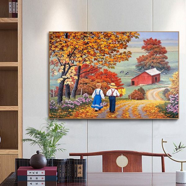 Landscape-Round Diamond Painting-40*30CM