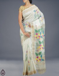 Online shopping for bengal jamdhani cotton silk sarees by unnatisilks