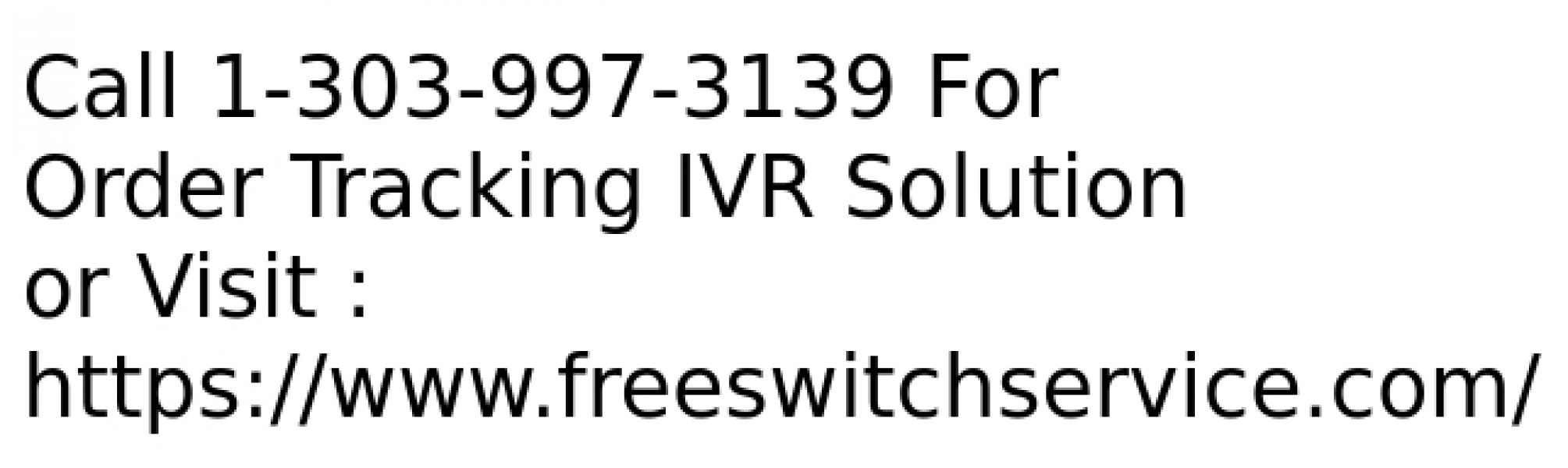 Order Tracking IVR Solution