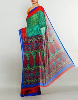 Online shopping for printed saris by unnatisilks