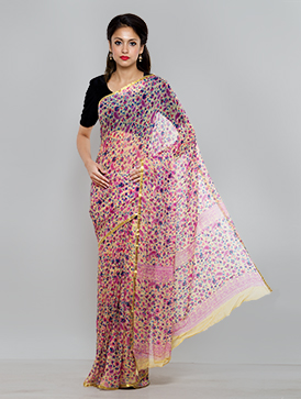 Online shopping for designer chiffon printed sarees by unnatisilks