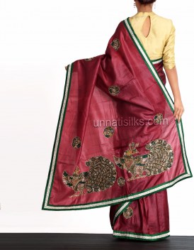 Online shopping for kundan work sarees by unnatisilks