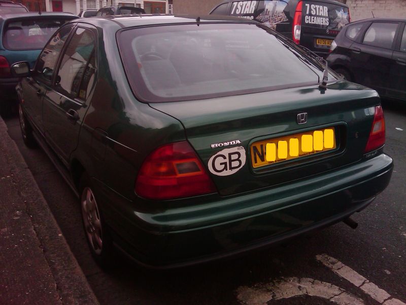  HONDA Civic 1.6L Manual Petrol, N Reg, for Repair and Spares
