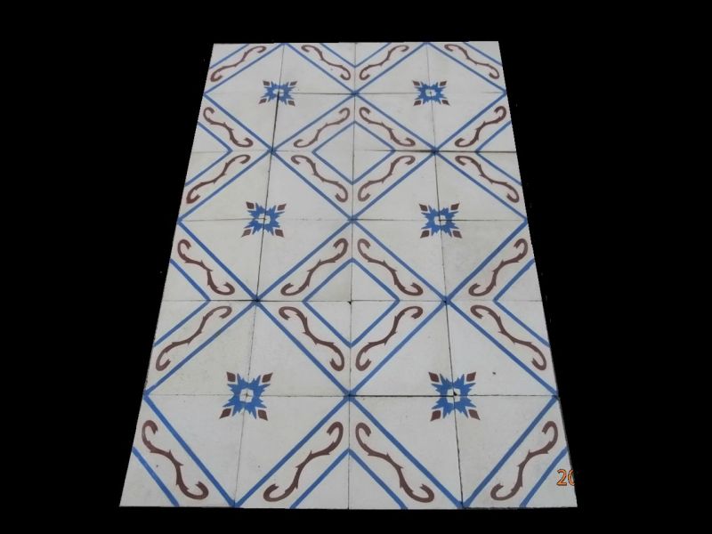 Reclaimed spanish cement patterned tiles
