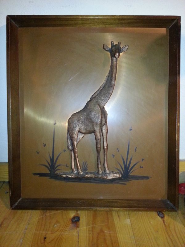 Wall Decoration of Giraffe and Elephant with 3D effect