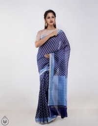 Online shopping for chanderi floral printed cotton silk sarees by unnatisilks