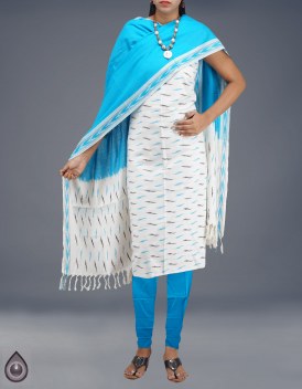 Online shopping for latest unstitched pochampally cotton salwar kameez by unnatisilks