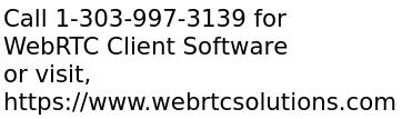 WebRTC Client Software for Telecom Industry