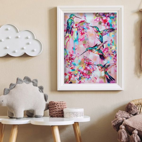 King Bird Printed Cross Ending 11ct 40*50cm