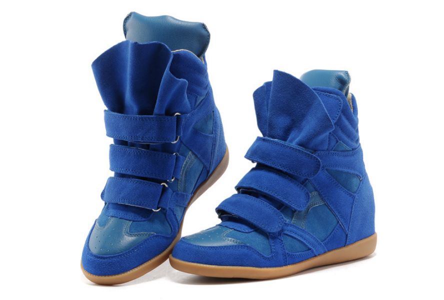 Outlet Isabel Marant Bayley Wedge Sneakers Red