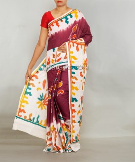 Online shopping for batik cotton sarees by unnatisilks