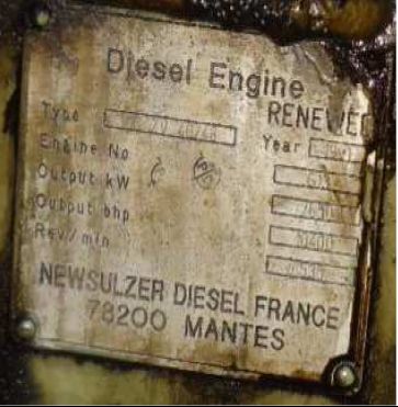 sale of Crepelle La Ciotat Marine Diesel Generators