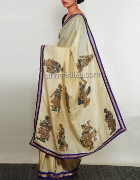 Online shopping for party elegant kundan work sarees by unnatisilks