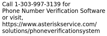 Phone Number Verification Software Development By Asterisk Expert